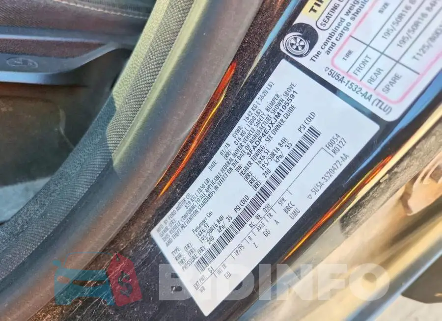 3FADP4EJXJM105591 Photo# 12
