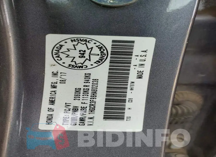 1HGCR3F96HA802036 Photo# 13