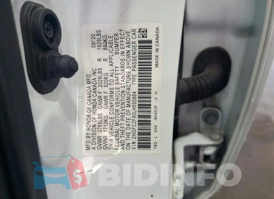 2HGFC2F80LH595864 Photo# 12