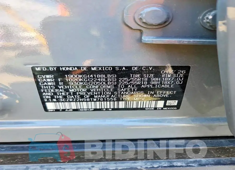 3CZRZ2H58TM761556 Photo# 12