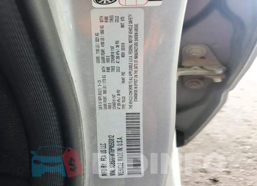 1C6SRFMT6PN593812 Photo# 12