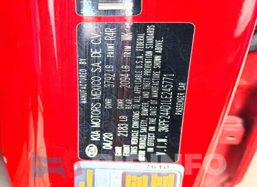 3KPF24AD1LE245771 Photo# 12