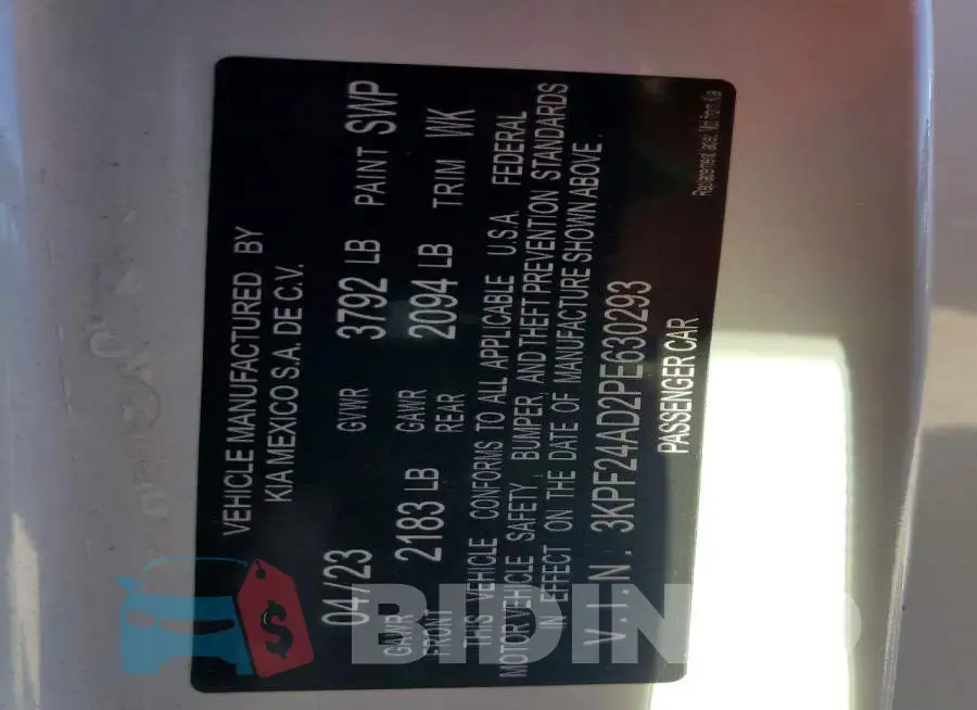 3KPF24AD2PE630293 Photo# 13