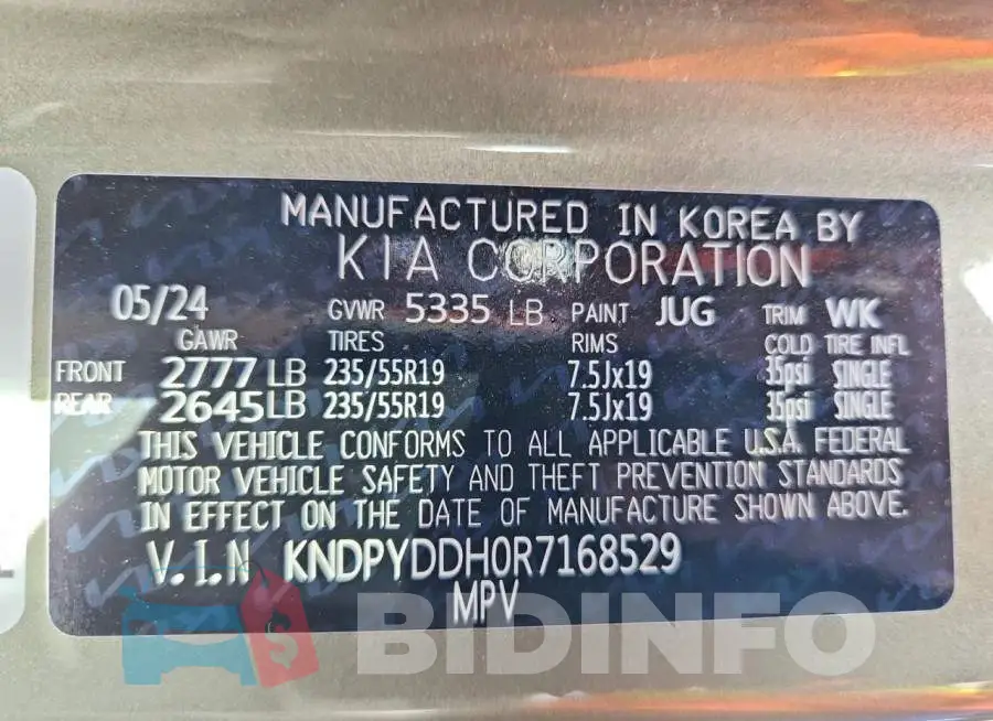 KNDPYDDH0R7168529 Photo# 13