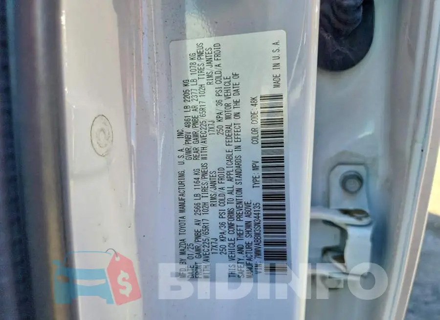 7MMVABBM3SN344135 Photo# 14