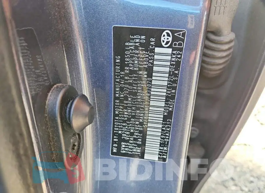 5YFBURHE3JP832070 Photo# 13