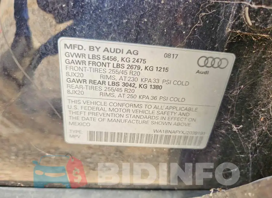 WA1BNAFYXJ2039191 Photo# 13
