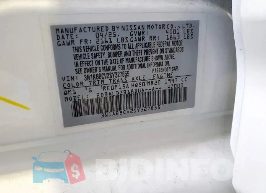 3N1AB8CV2SY327855 Photo# 12