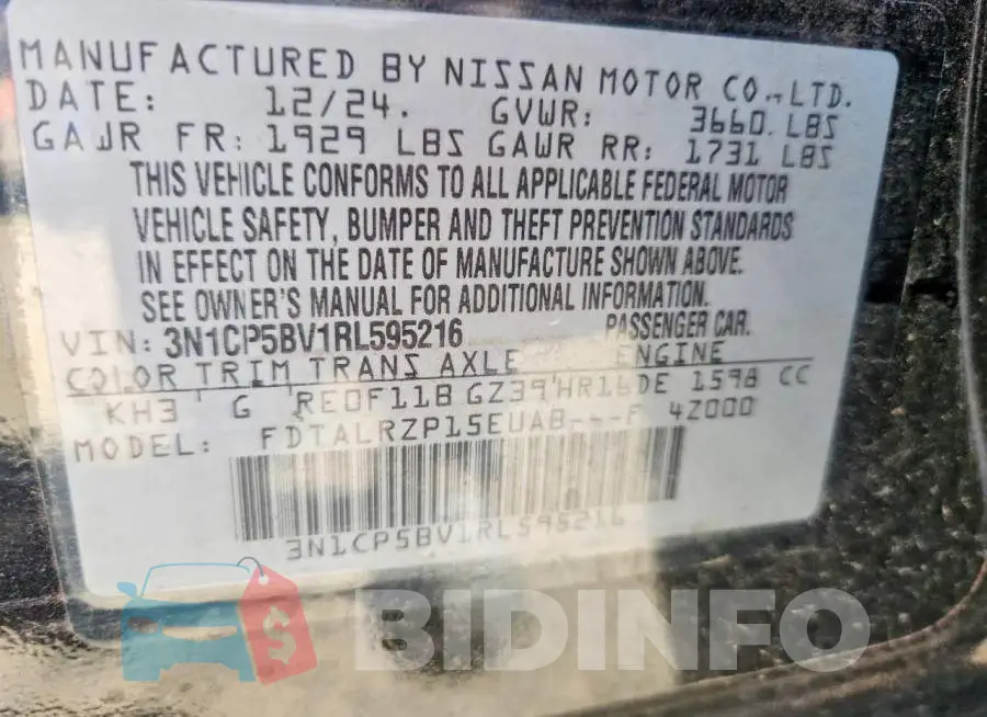 3N1CP5BV1RL595216 Photo# 14