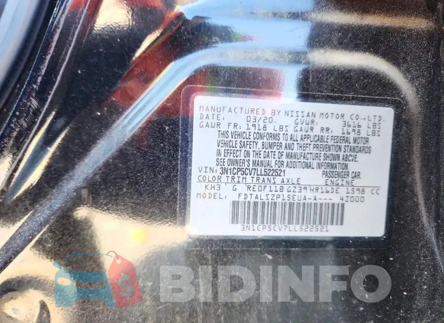 3N1CP5CV7LL522521 Photo# 13