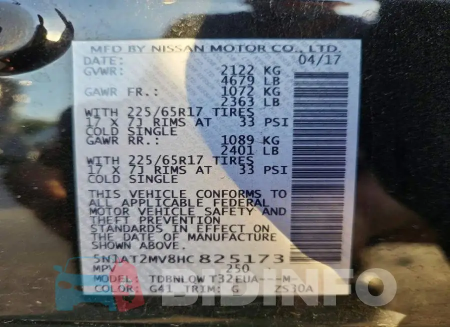 5N1AT2MV8HC825173 Photo# 13
