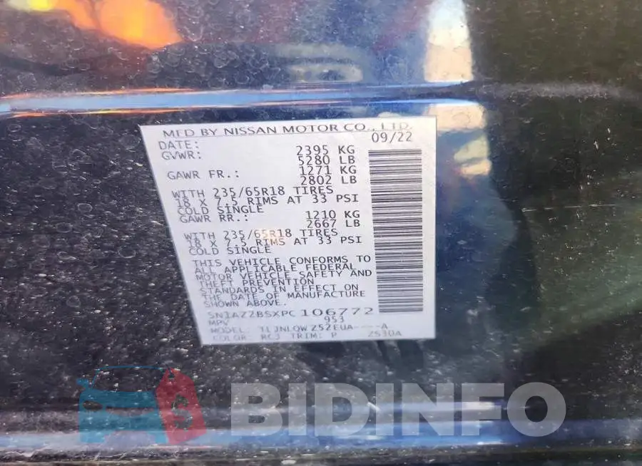5N1AZ2BSXPC106772 Photo# 12