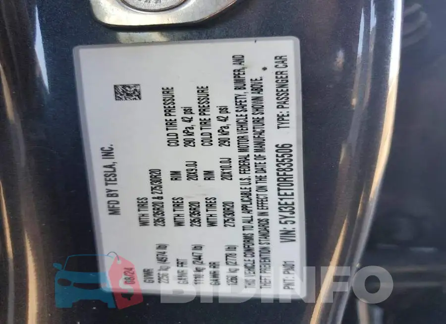 5YJ3E1ET0RF835506 Photo# 12