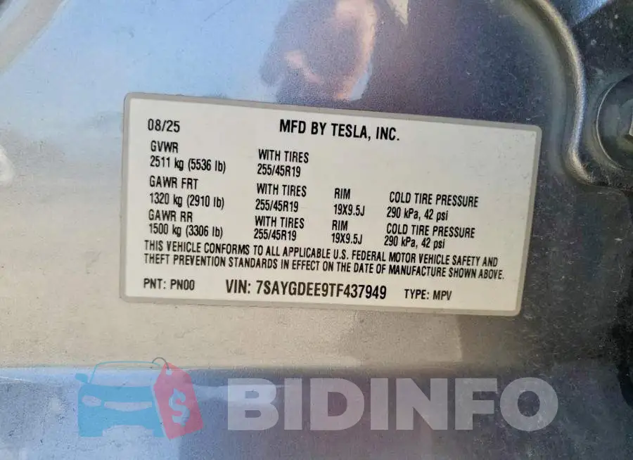 7SAYGDEE9TF437949 Photo# 13