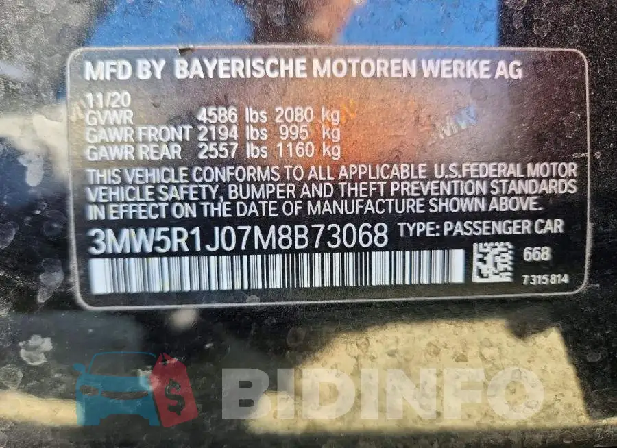 3MW5R1J07M8B73068 Photo# 12
