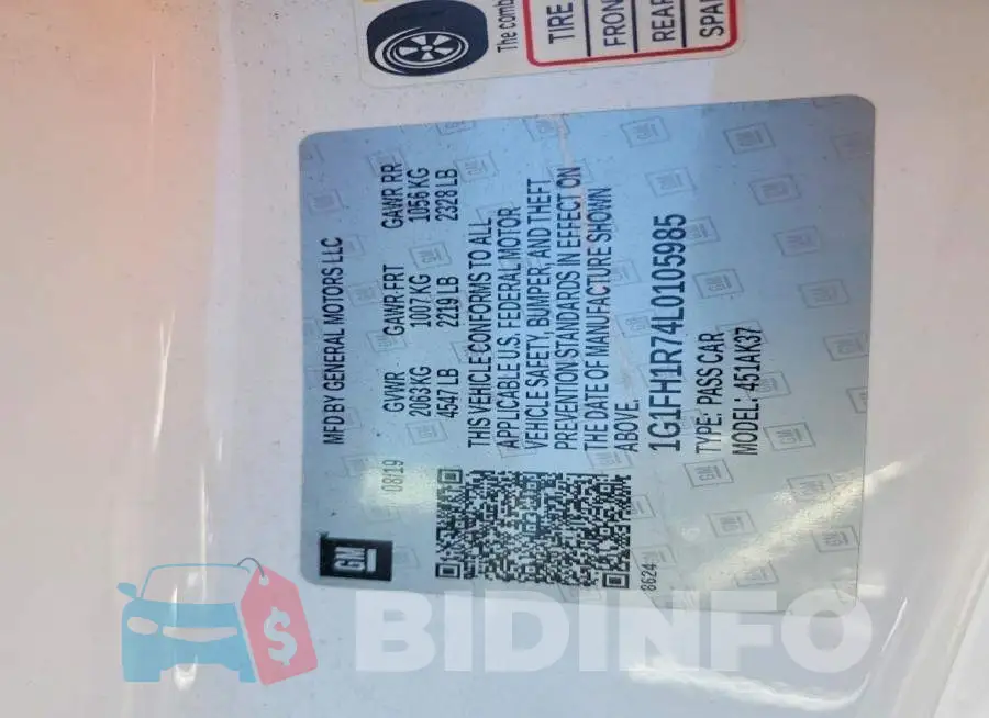 1G1FH1R74L0105985 Photo# 12