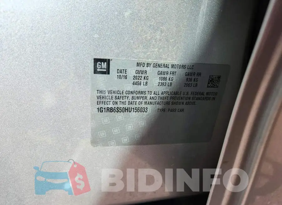 1G1RB6S50HU156033 Photo# 12