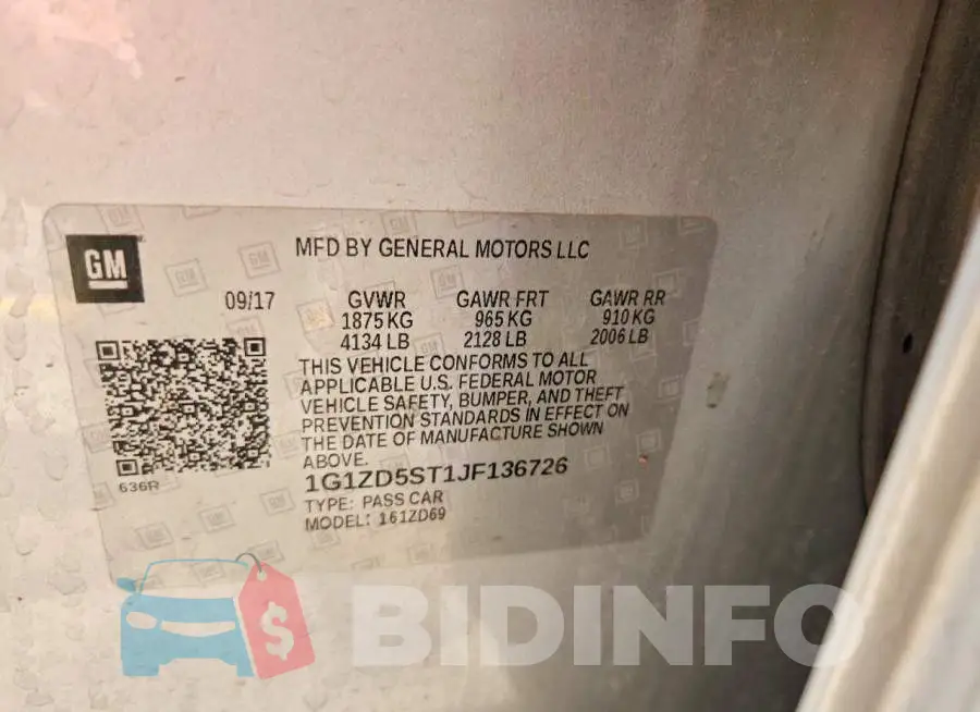 1G1ZD5ST1JF136726 Photo# 12