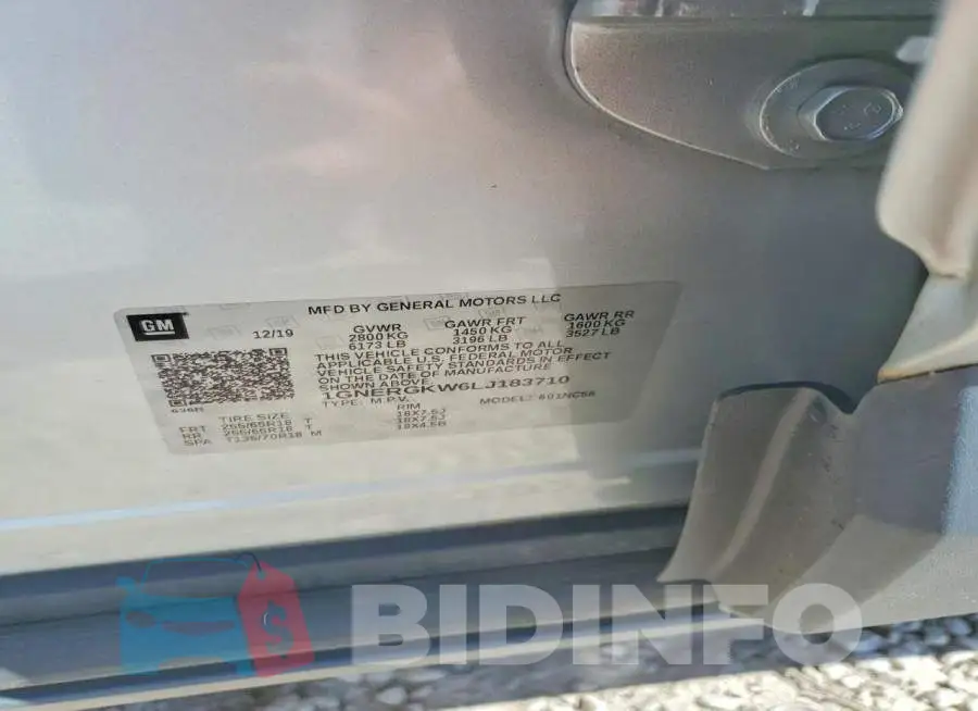 1GNERGKW6LJ183710 Photo# 13