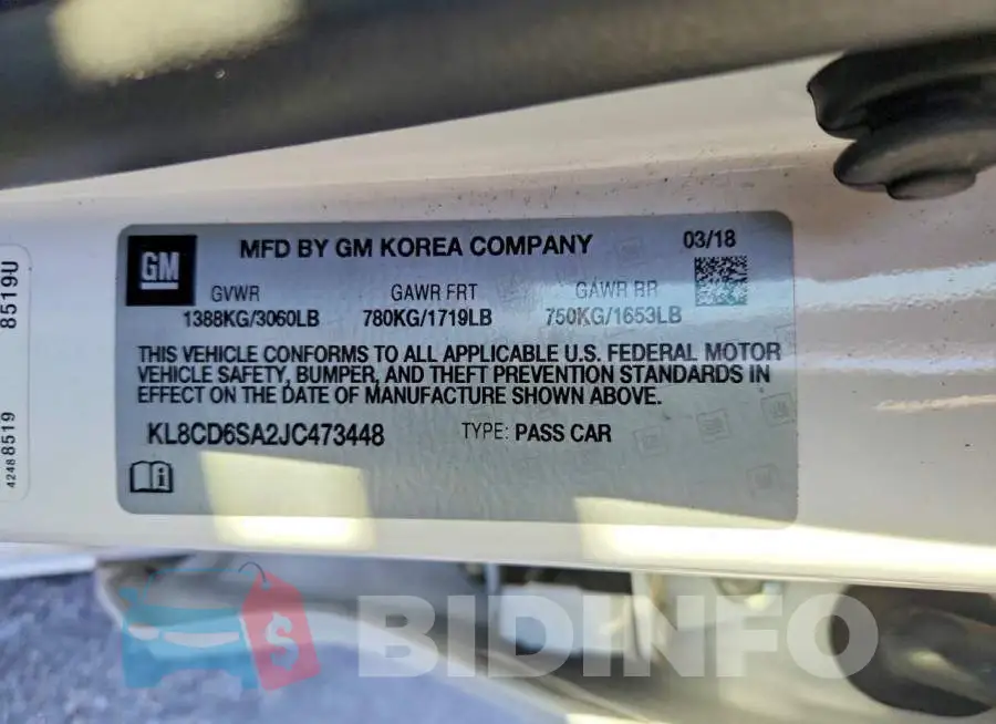 KL8CD6SA2JC473448 Photo# 12