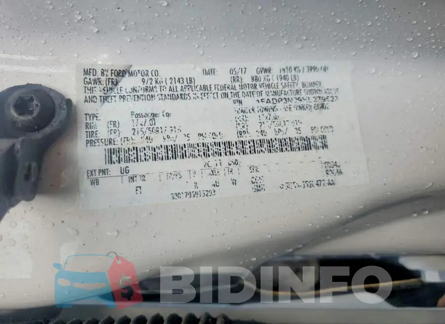 1FADP3N29HL279523 Photo# 12
