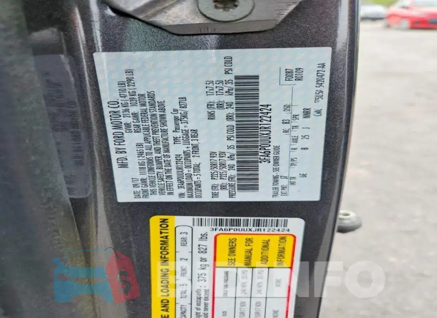 3FA6P0UUXJR122424 Photo# 13
