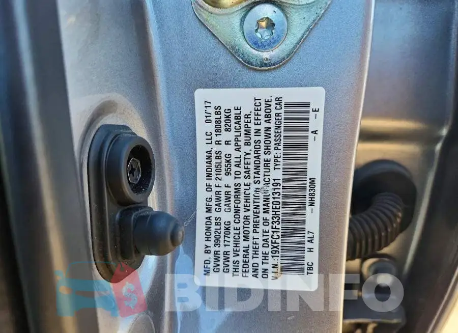 19XFC1F33HE013191 Photo# 12