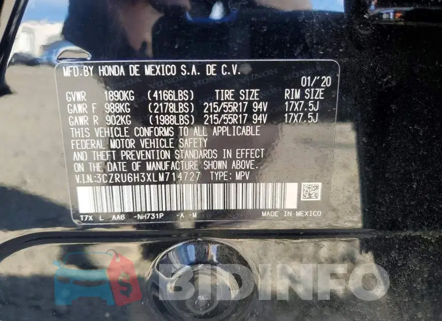 3CZRU6H3XLM714727 Photo# 13