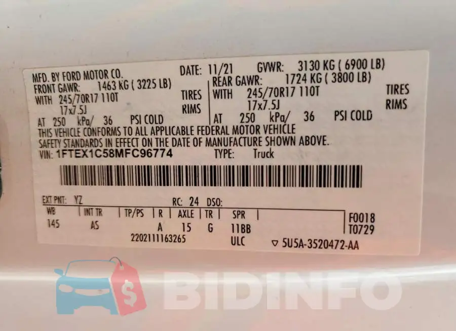 1FTEX1C58MFC96774 Photo# 12