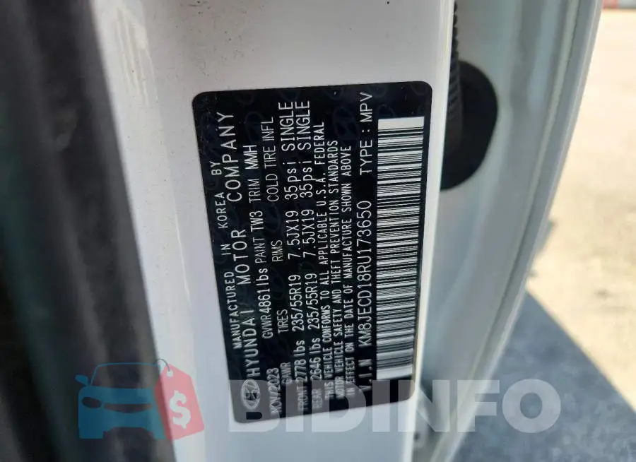 KM8JECD18RU173650 Photo# 13