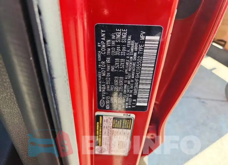 KM8SM4HF6HU165502 Photo# 14