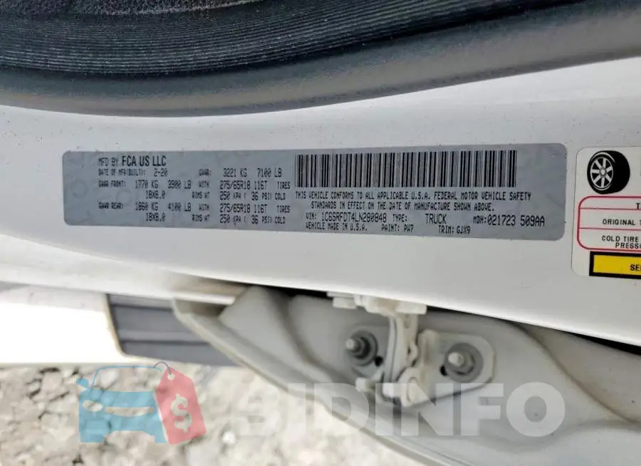 1C6SRFDT4LN280848 Photo# 12