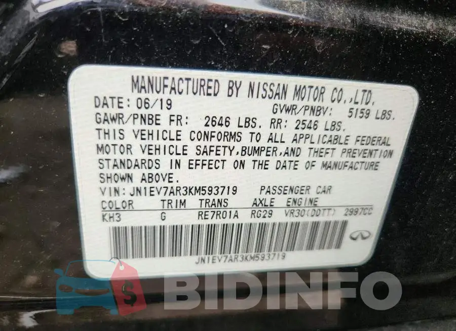 JN1EV7AR3KM593719 Photo# 12
