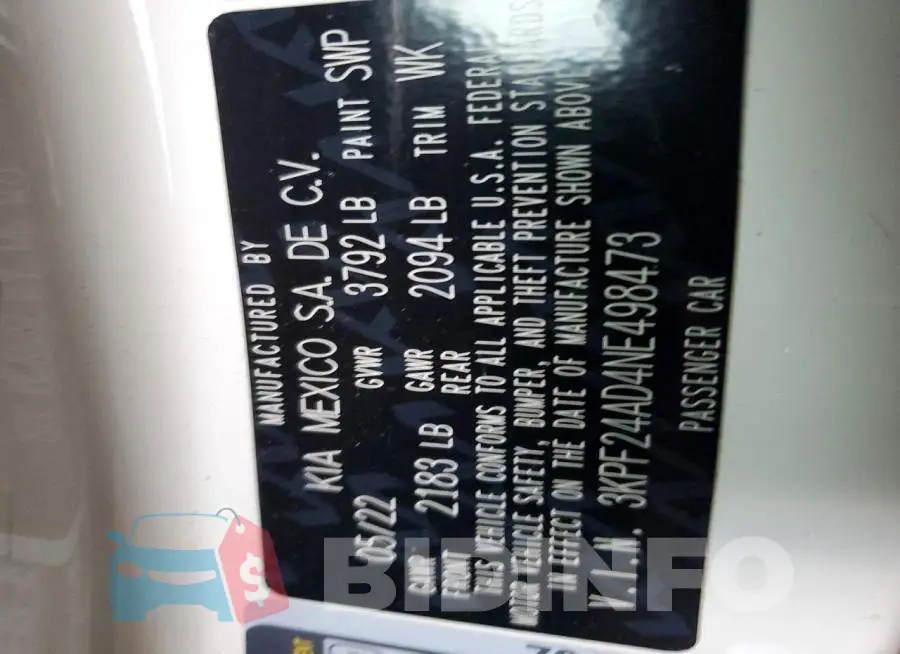 3KPF24AD4NE498473 Photo# 12
