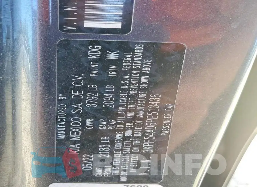 3KPF54AD6PE513436 Photo# 13