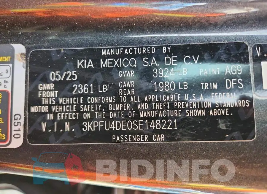 3KPFU4DE0SE148221 Photo# 13
