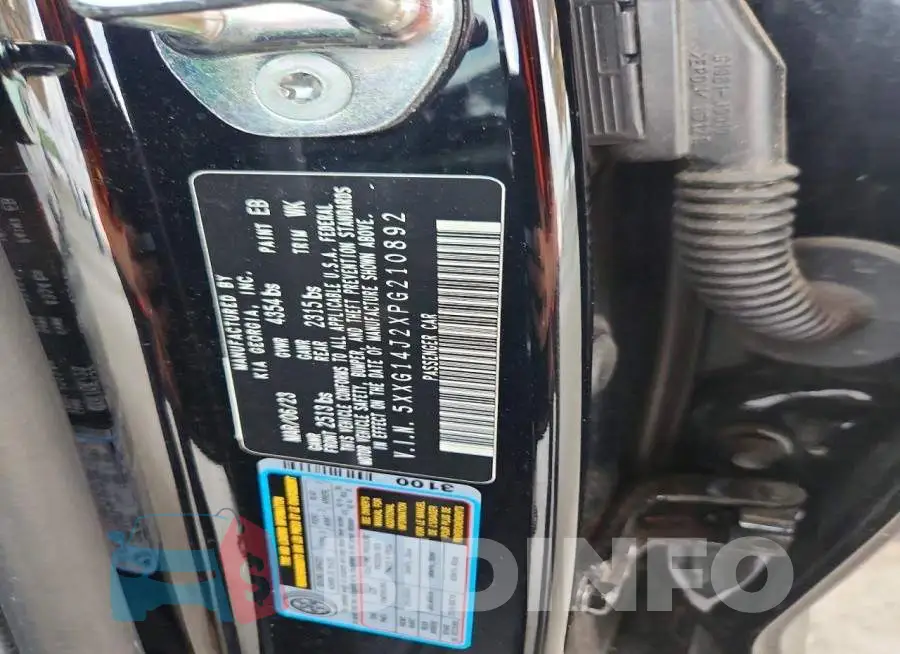 5XXG14J2XPG210892 Photo# 12