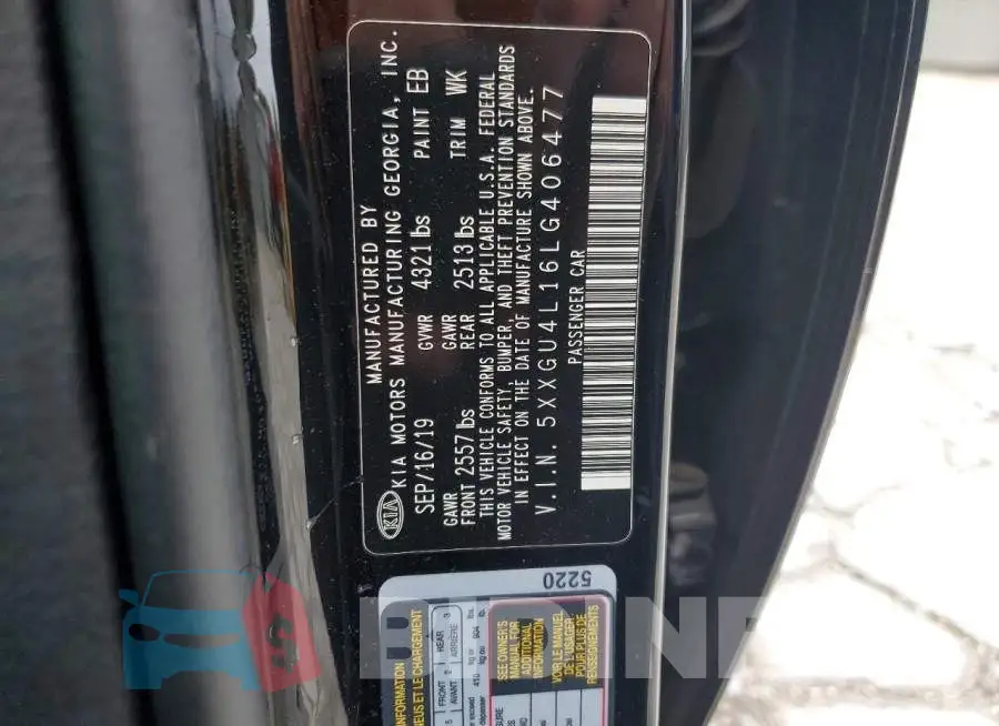 5XXGU4L16LG406477 Photo# 12