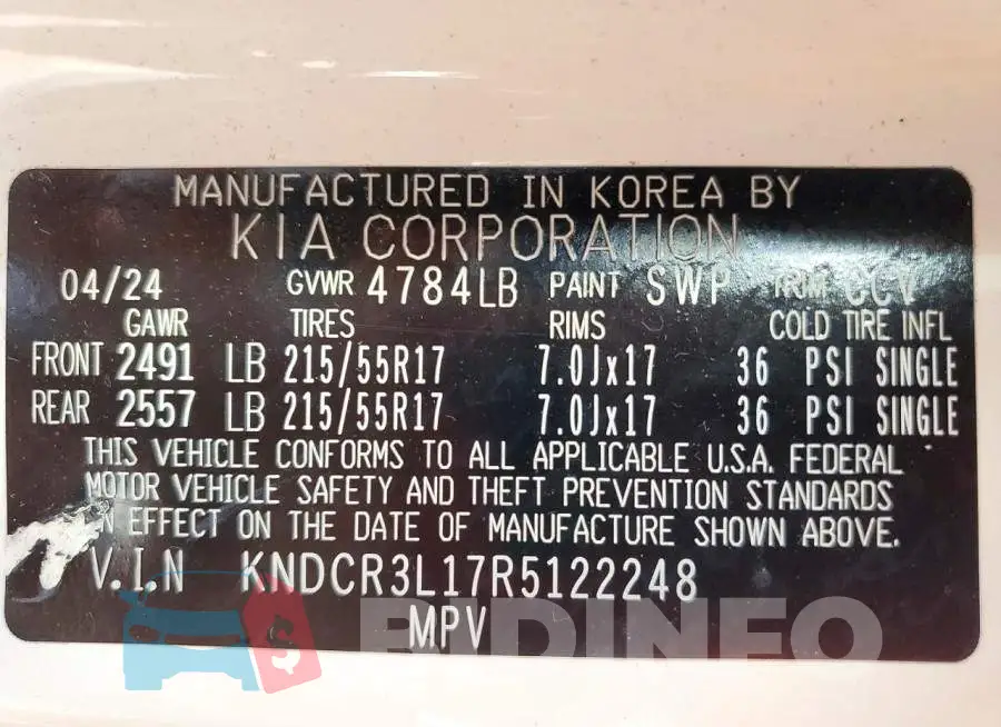 KNDCR3L17R5122248 Photo# 14