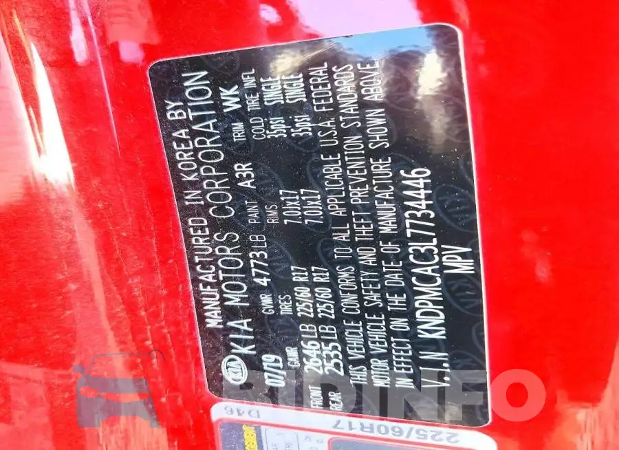KNDPMCAC3L7734446 Photo# 13