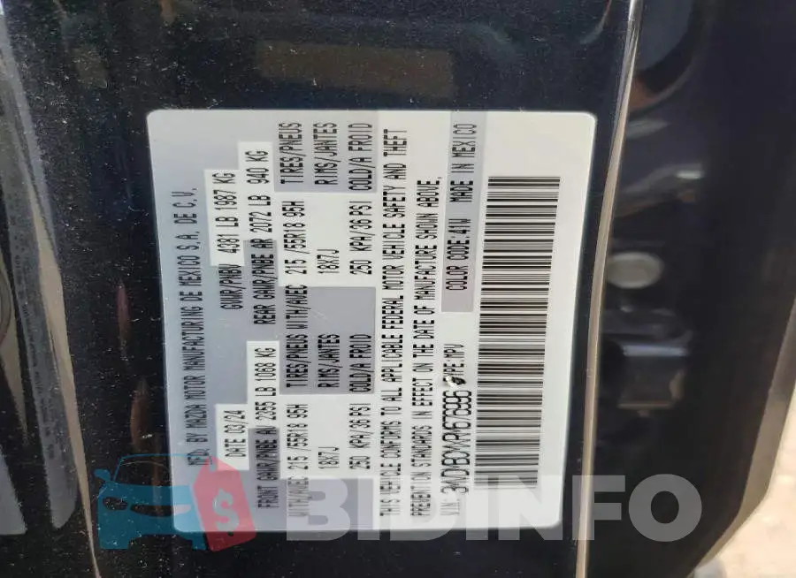 3MVDMBCMXRM676996 Photo# 12