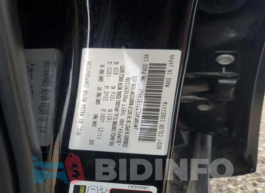 JM1BPACL5T1859941 Photo# 13
