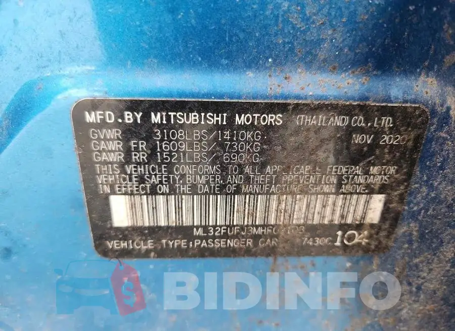 ML32FUFJ3MHF02108 Photo# 12