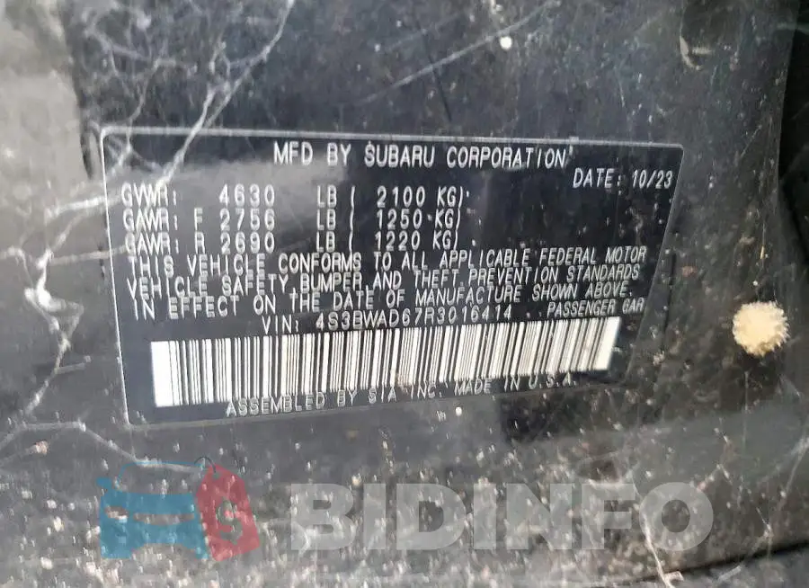 4S3BWAD67R3016414 Photo# 12