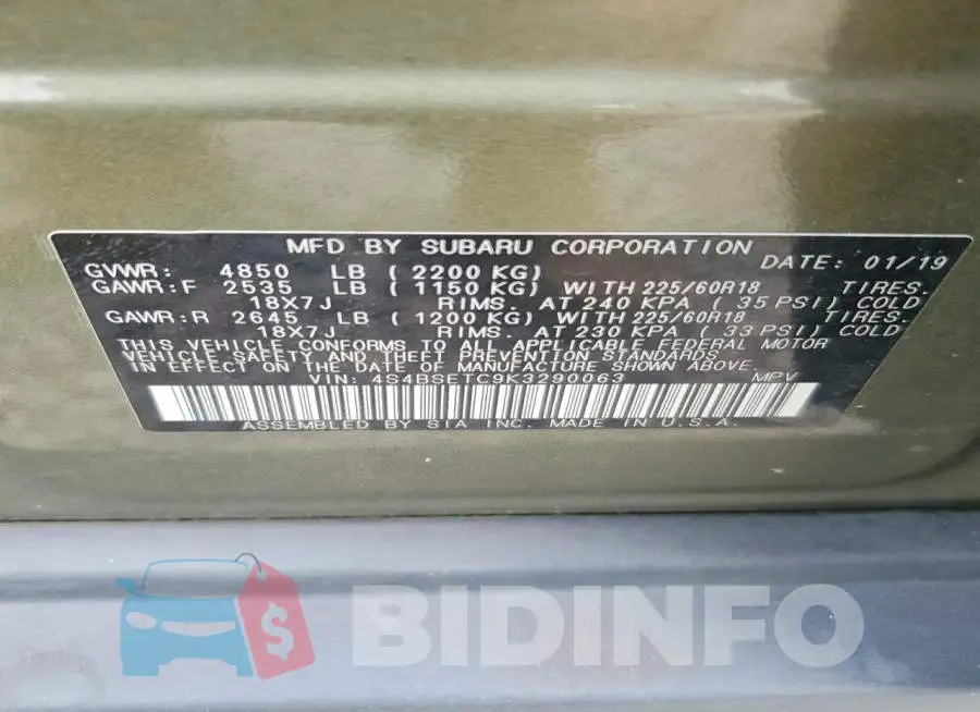 4S4BSETC9K3290063 Photo# 14