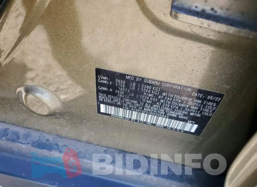 4S4BTGPD1N3245943 Photo# 13