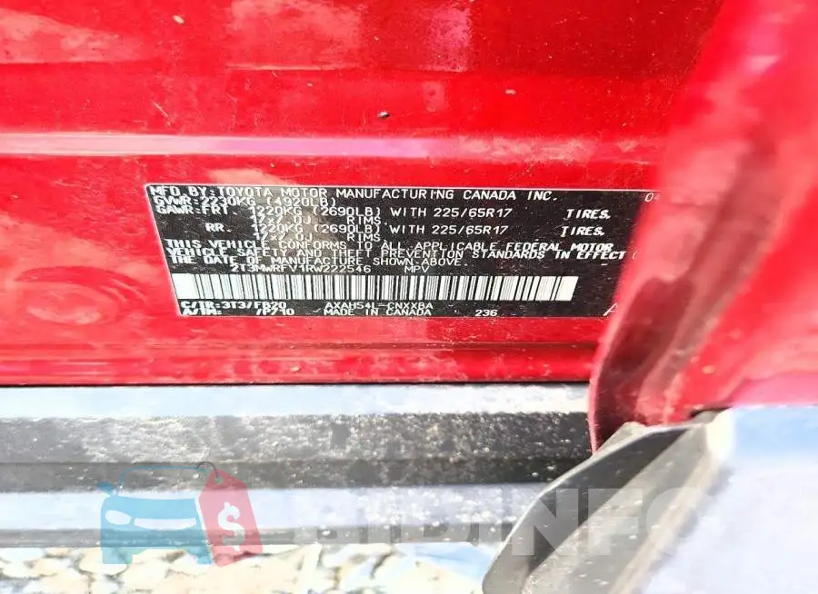 2T3MWRFV1RW222546 Photo# 12