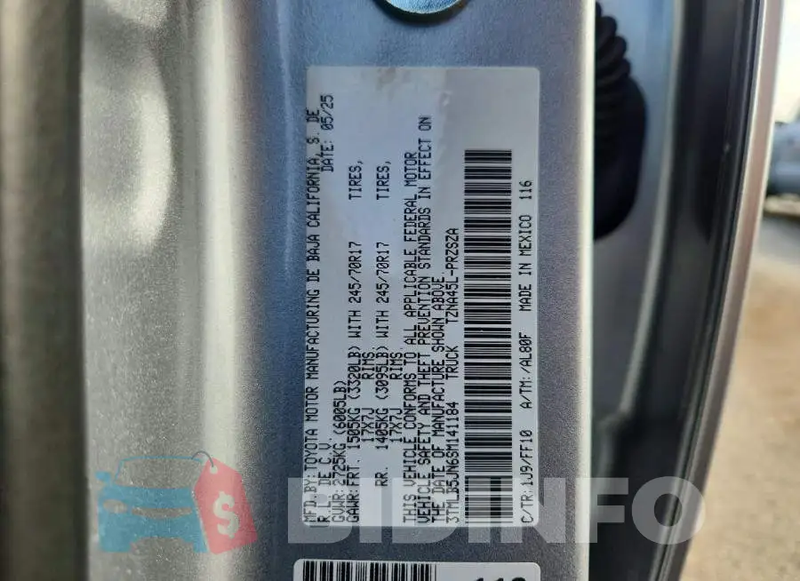 3TMLB5JN6SM141184 Photo# 13