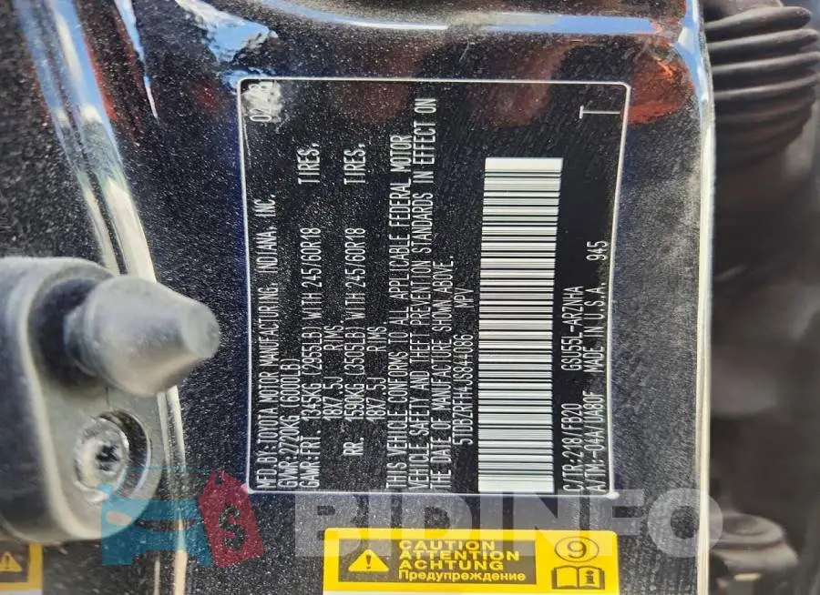 5TDBZRFH4JS844086 Photo# 13