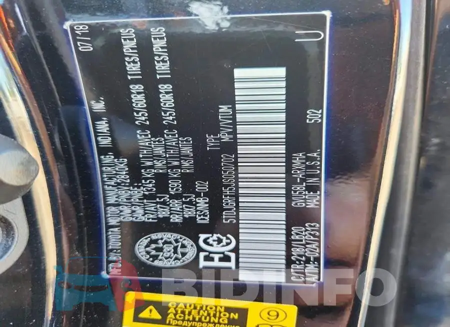 5TDJGRFH5JS050702 Photo# 14